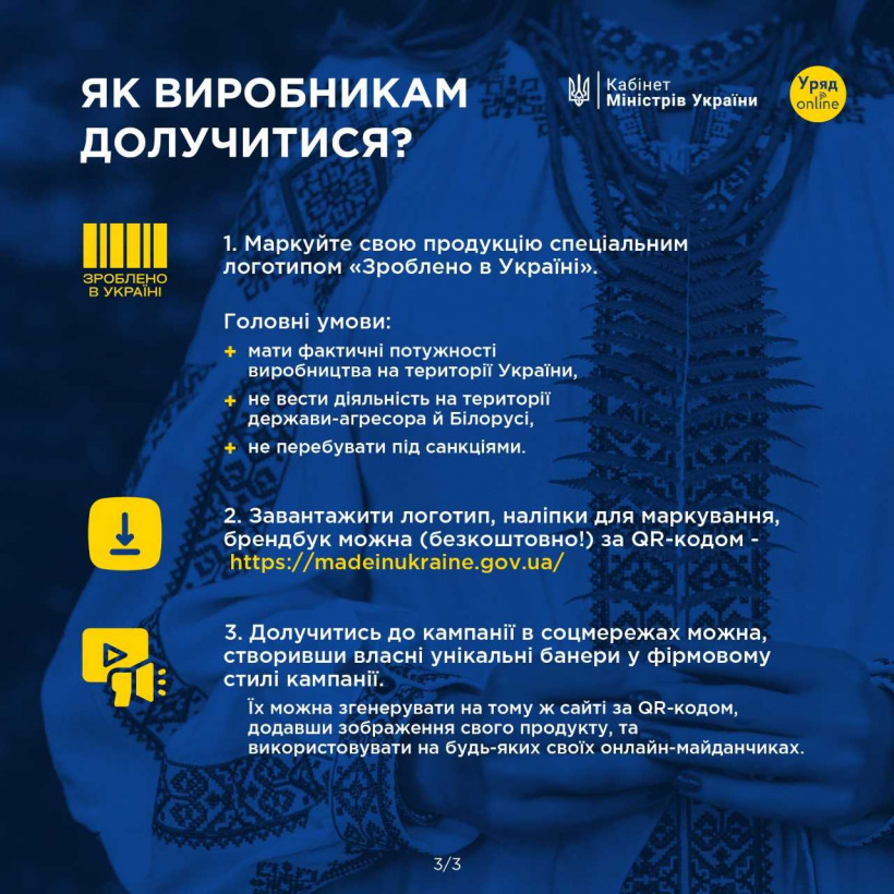 Як долучитися до кампанії з підтримки виробників 