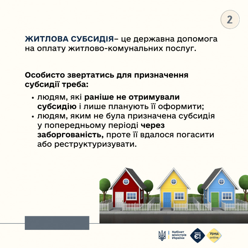 Кому необхідно подати заяву на отримання субсидії?