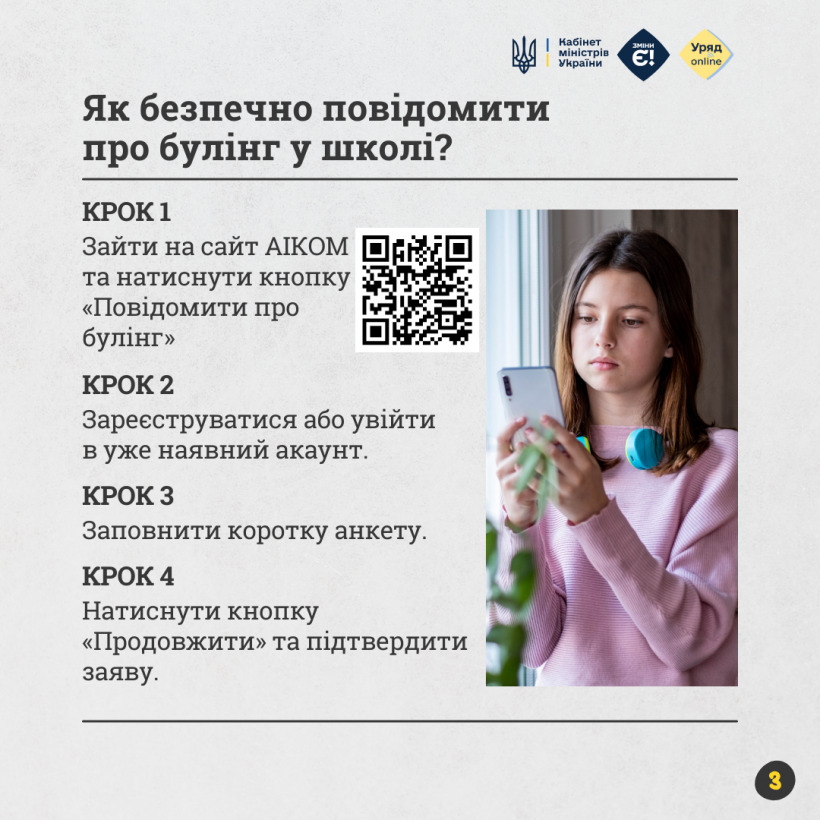 Як безпечно повідомити про булінг у школі?